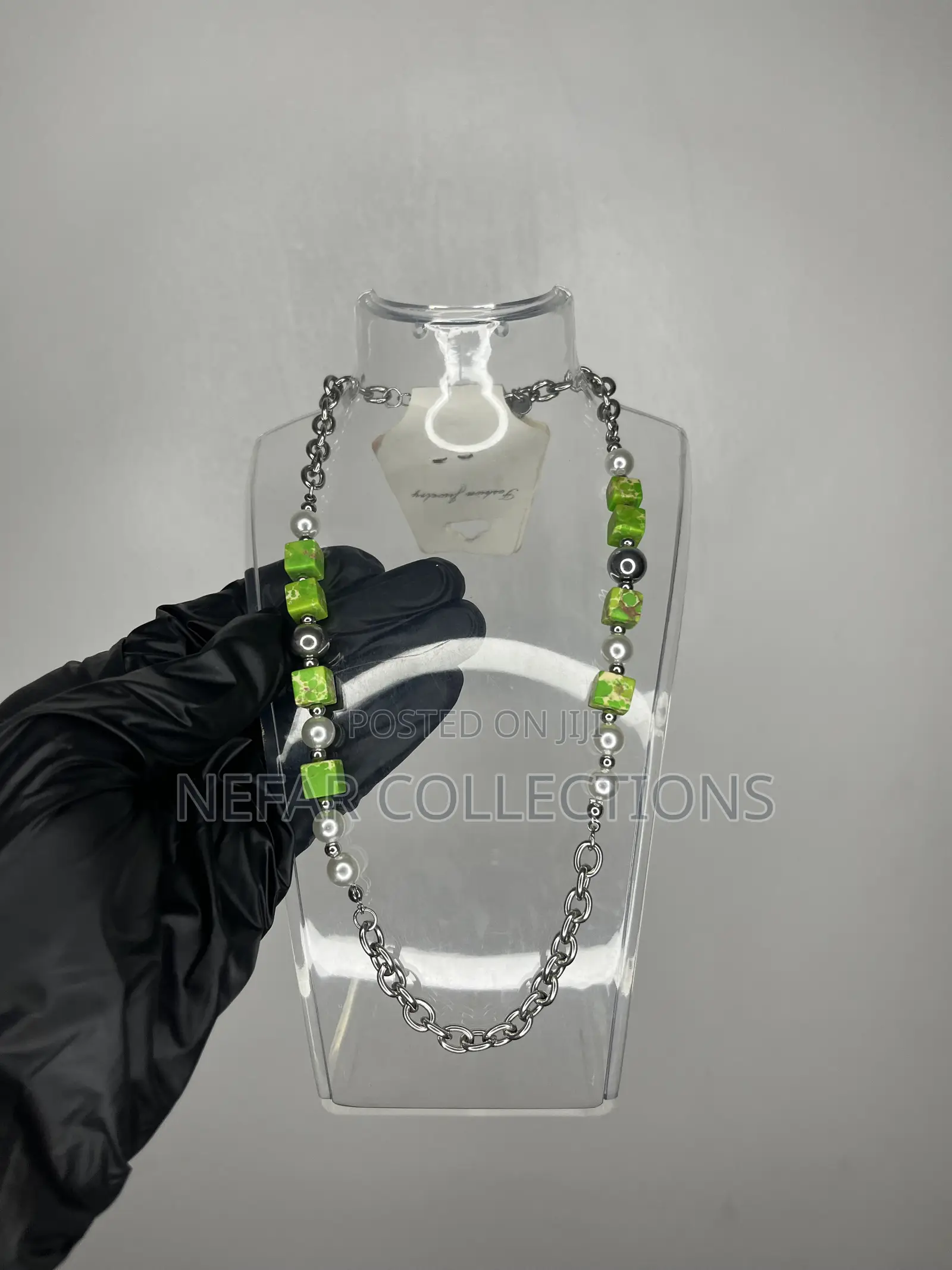 Unisex Pearl Beads Necklace