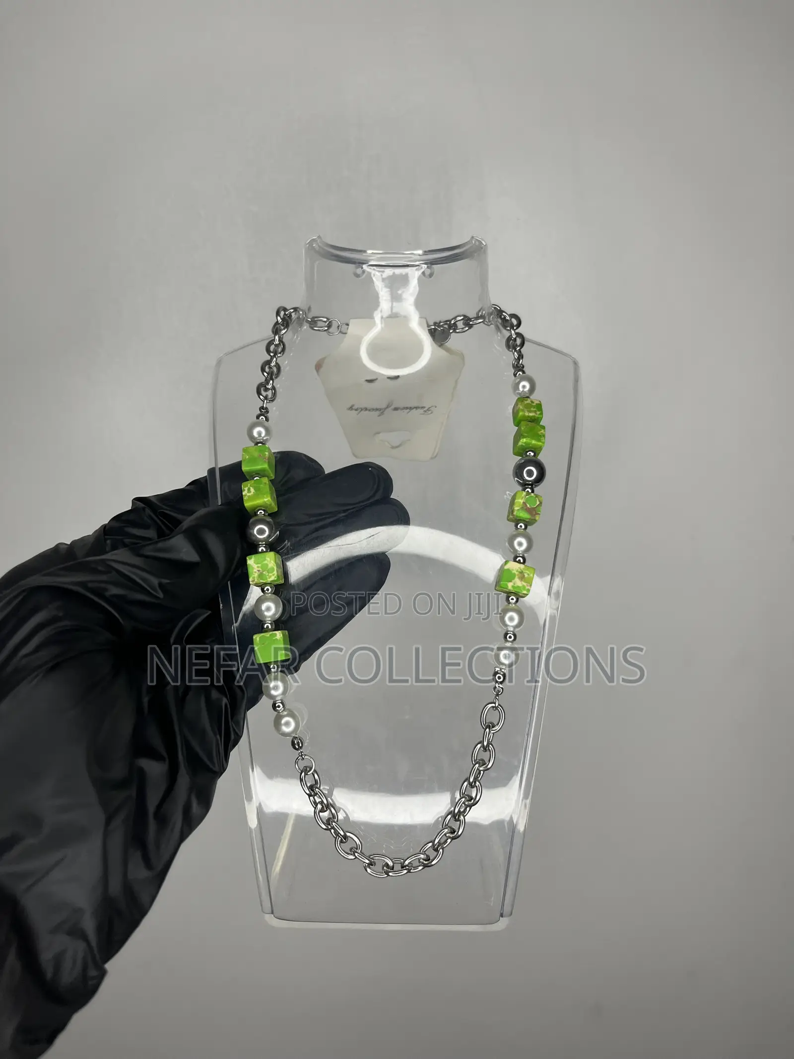 Unisex Pearl Beads Necklace