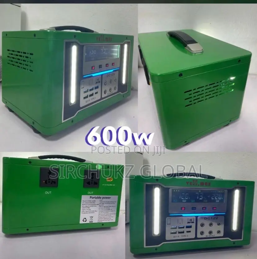 600w Solar Generator With Solar Panel