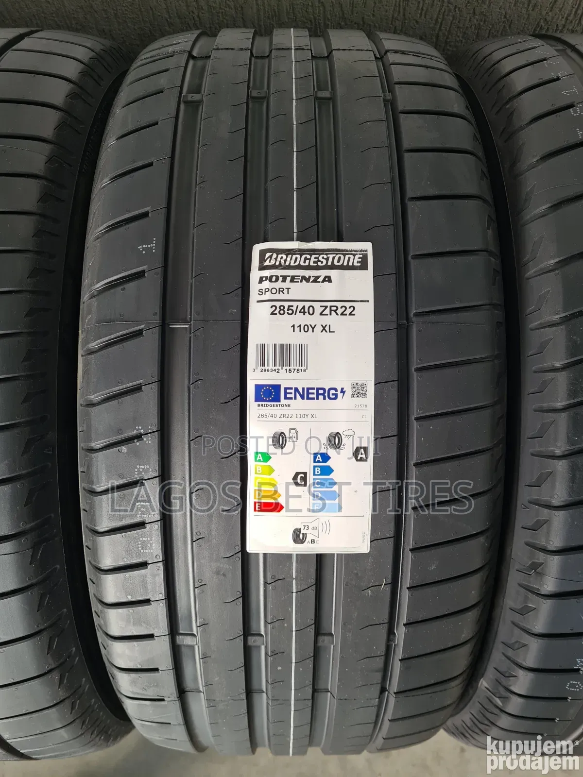 Bridgestone Potenza Sport 285/40 ZR22 110Y XL 2years Warranty