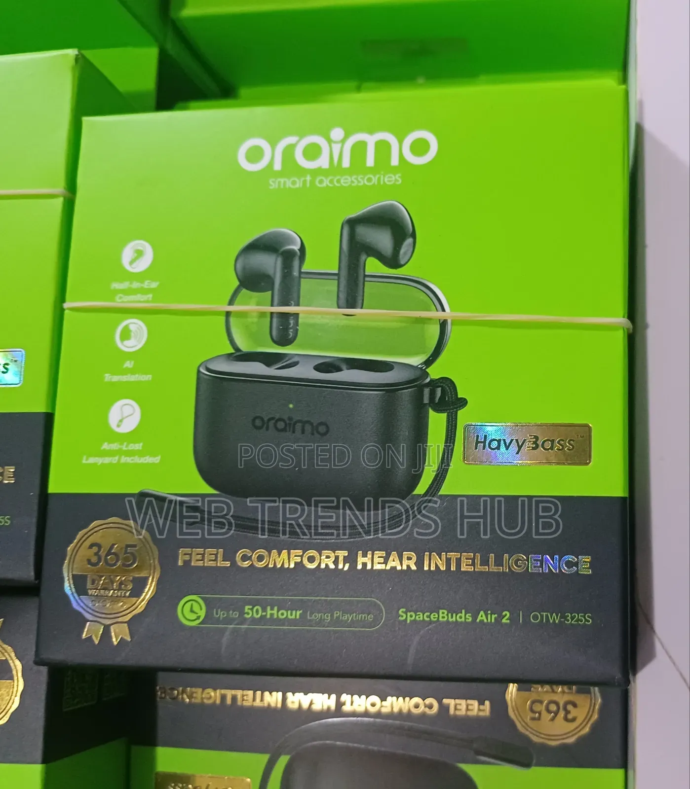 Oraimo SpaceBuds Air 2 Wireless Earbuds (OTW-325S) - AI Translation