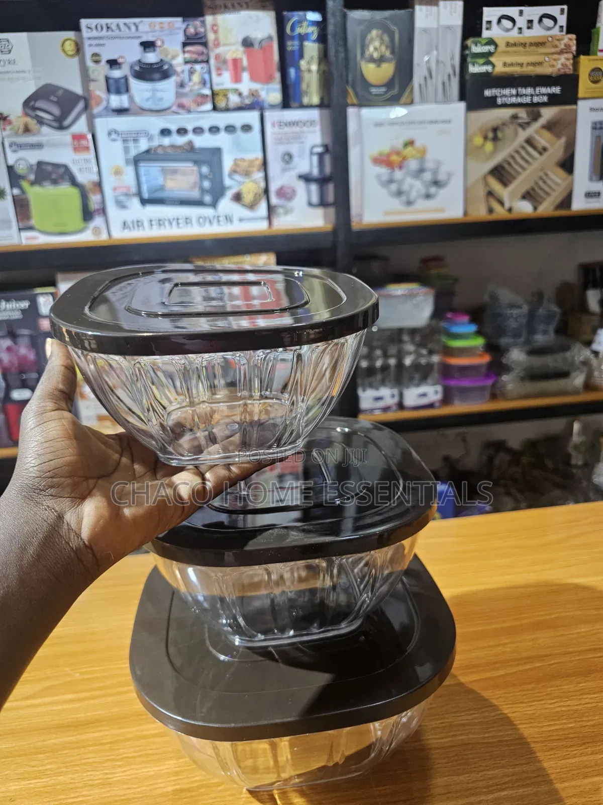 3pcs Acrylic Salad/Vegetable/Meal Prep Bowl
