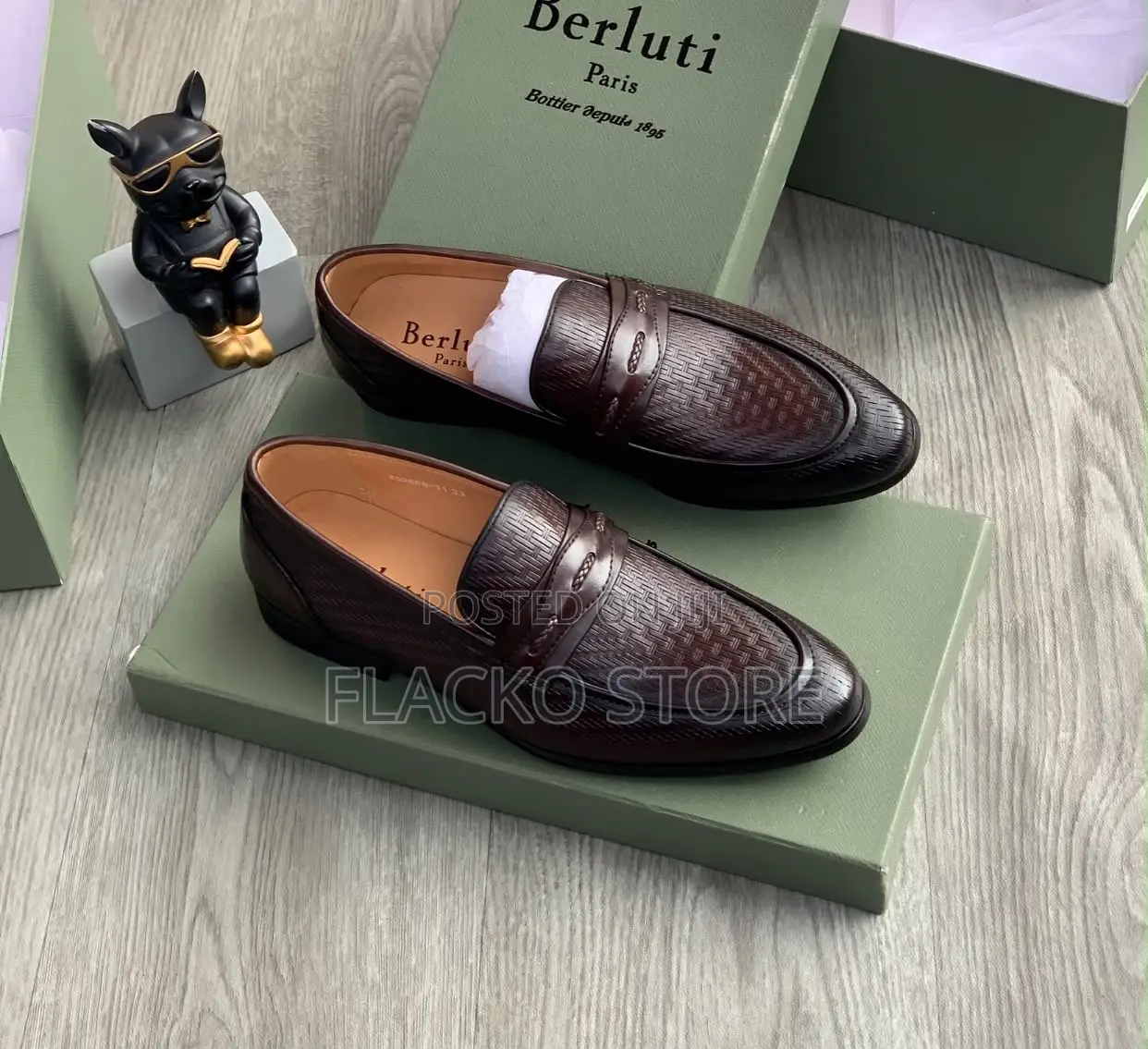 Original Berluti Men Loafers Shoes