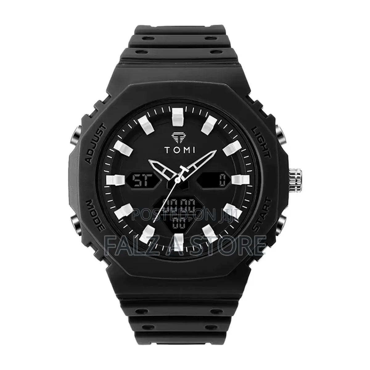 Tomi Rubber Analog and Digital Wristwatch