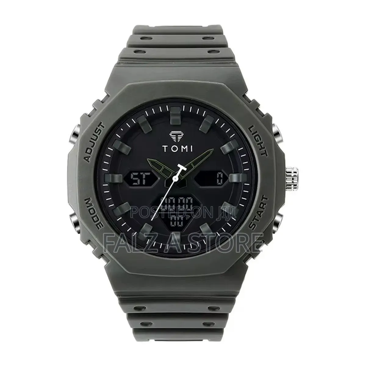 Tomi Rubber Analog and Digital Wristwatch