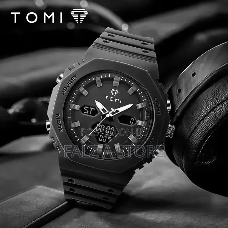 Tomi Rubber Analog and Digital Wristwatch
