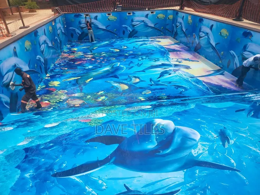 3d Epoxy Swimming Pool