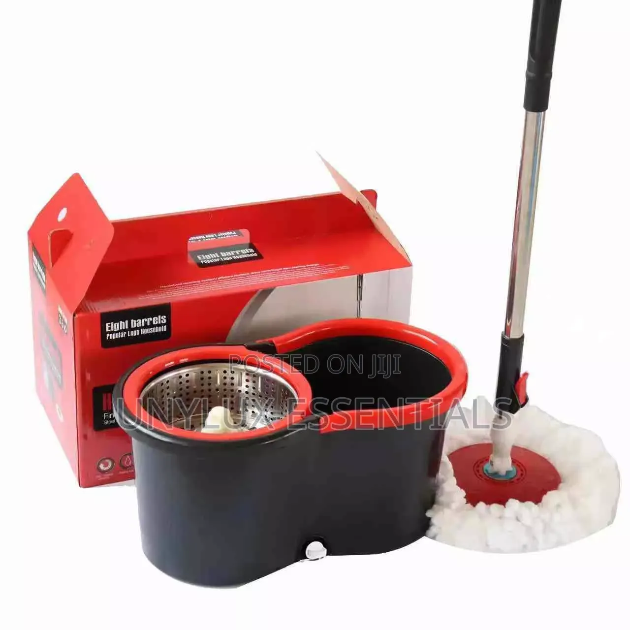 Black 360 Rotating Spin Mop