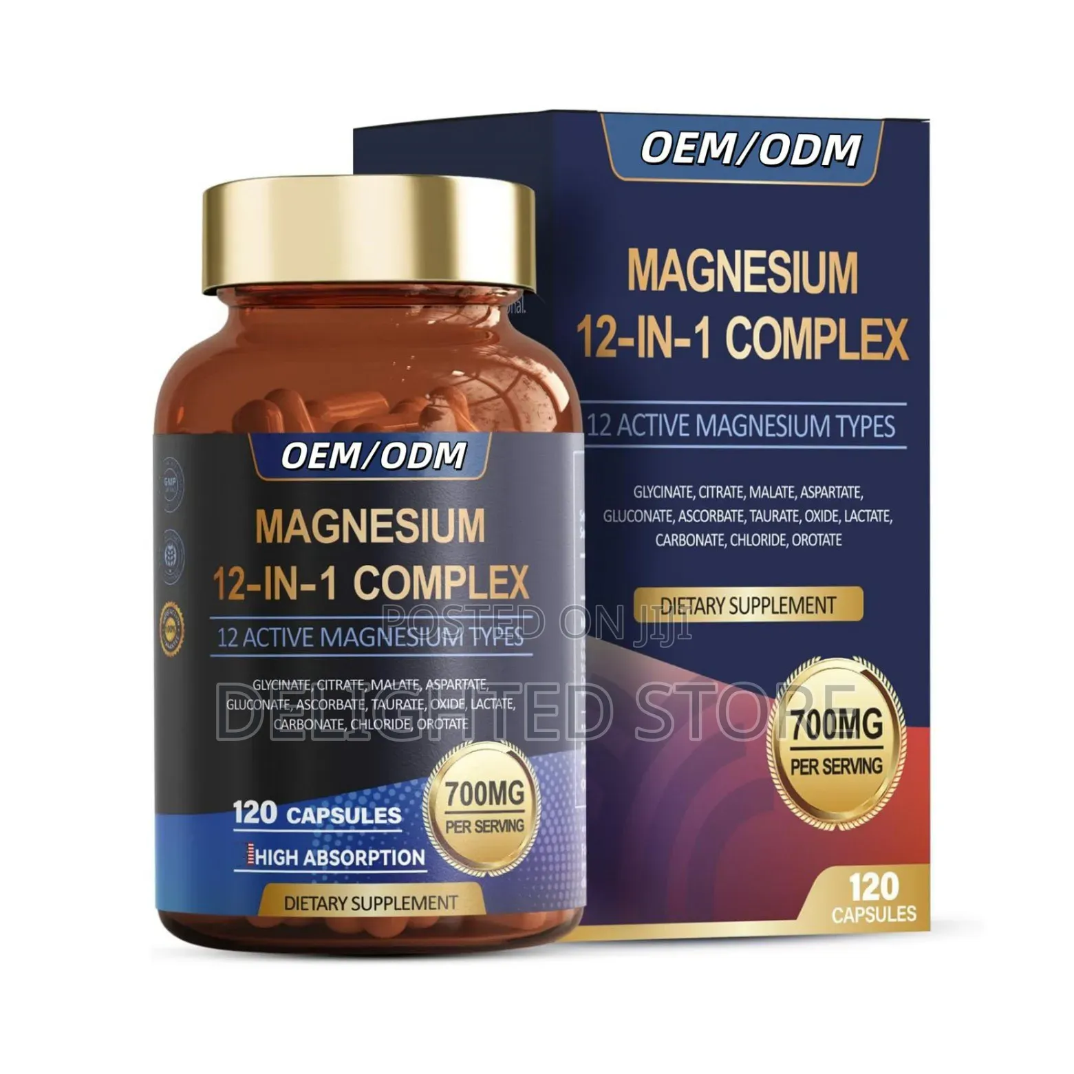 (Dietary Supplement) 12in1 Magnesium Complex Capsule 120capsule