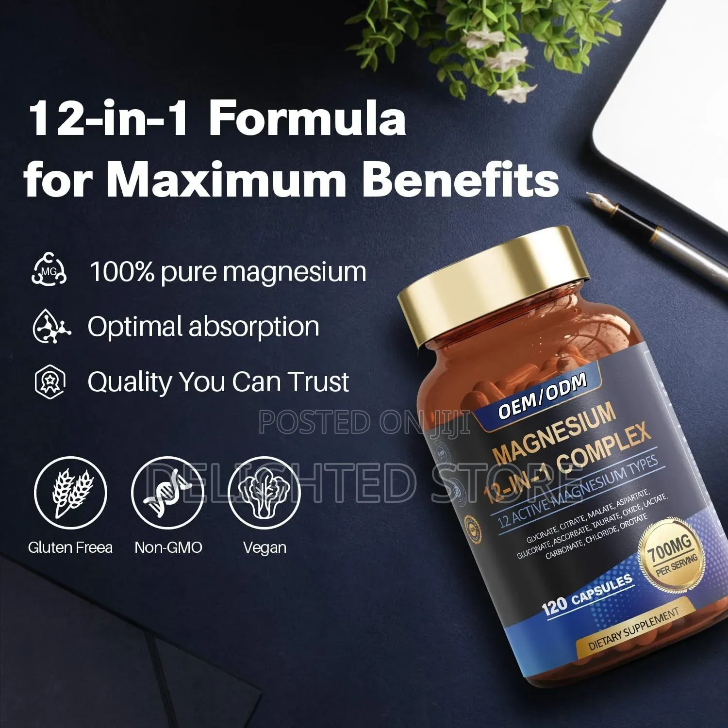 (Dietary Supplement) 12in1 Magnesium Complex Capsule 120capsule