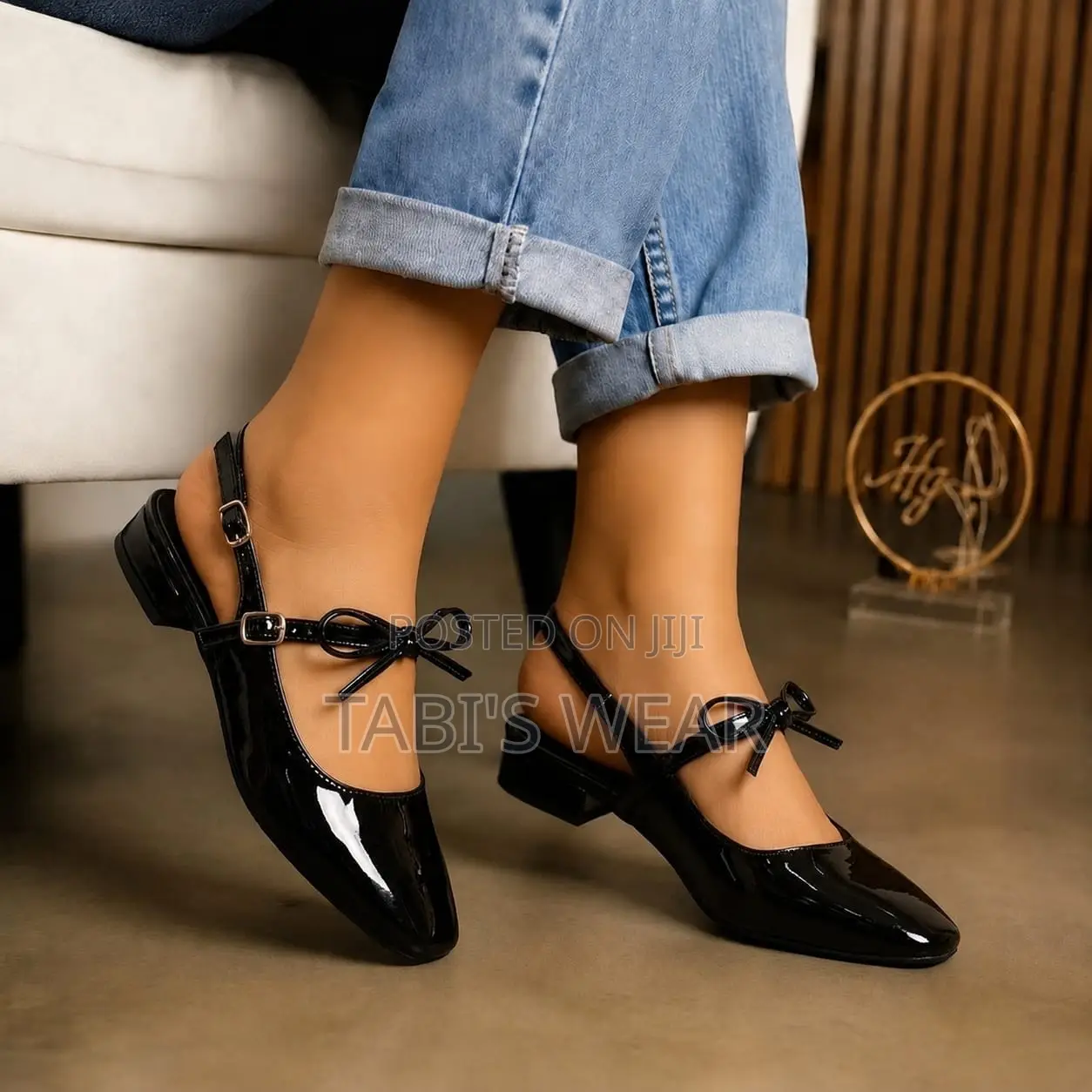 Patent Leather Slingback Sandals for Women, Ballerina Sandal for Women