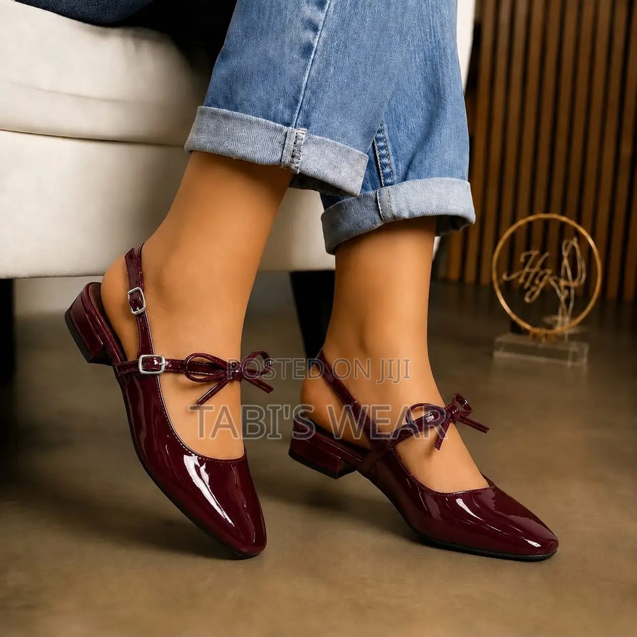 Patent Leather Slingback Sandals for Women, Ballerina Sandal for Women