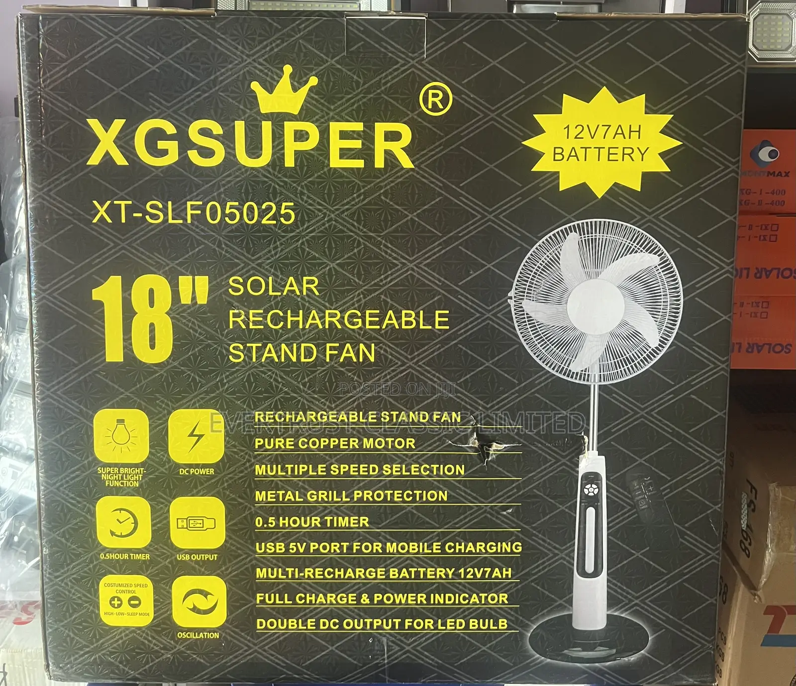 XG Super 18” Solar Fan
