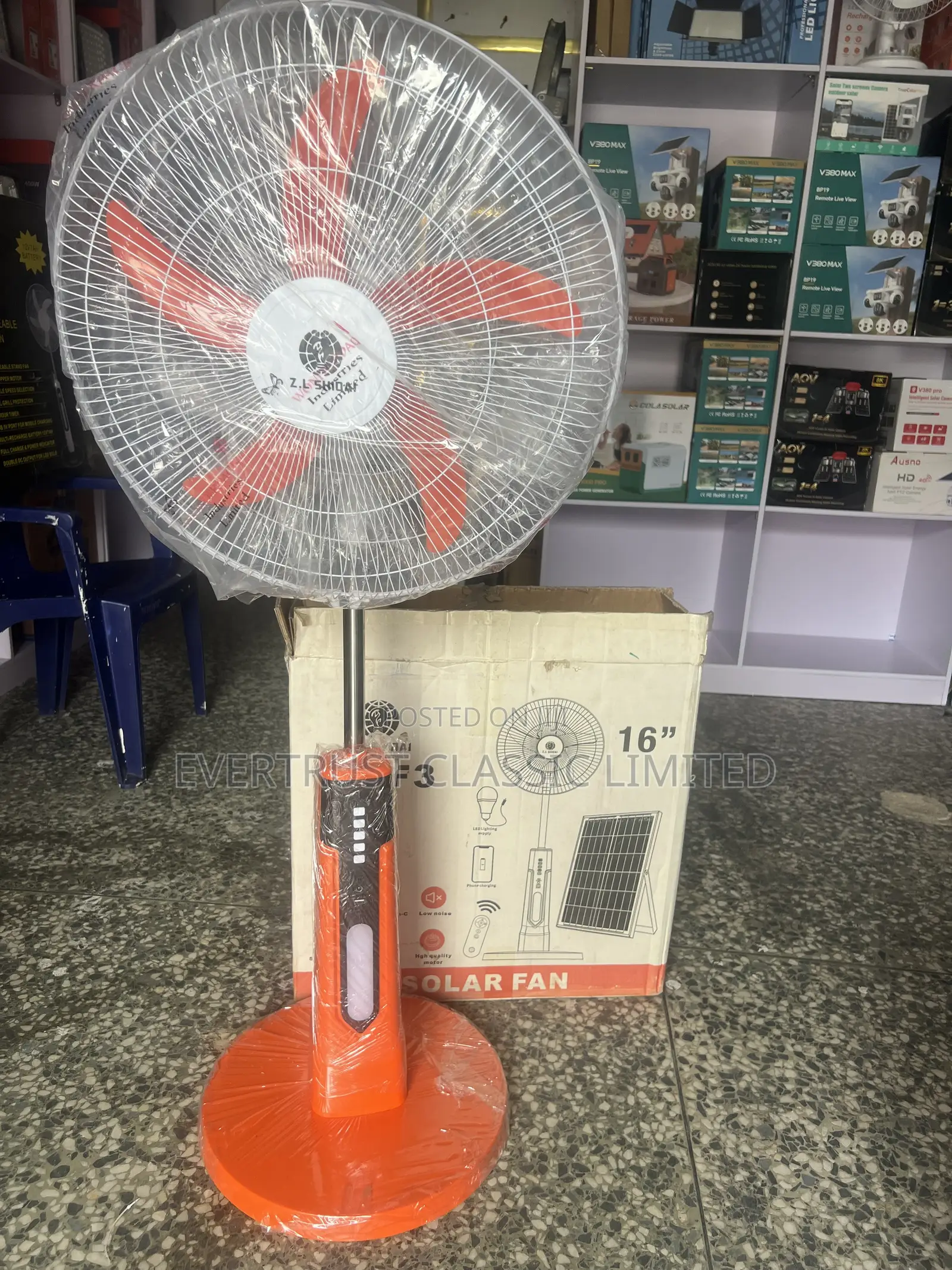 Z.L Shiadai 18” Solar Fan