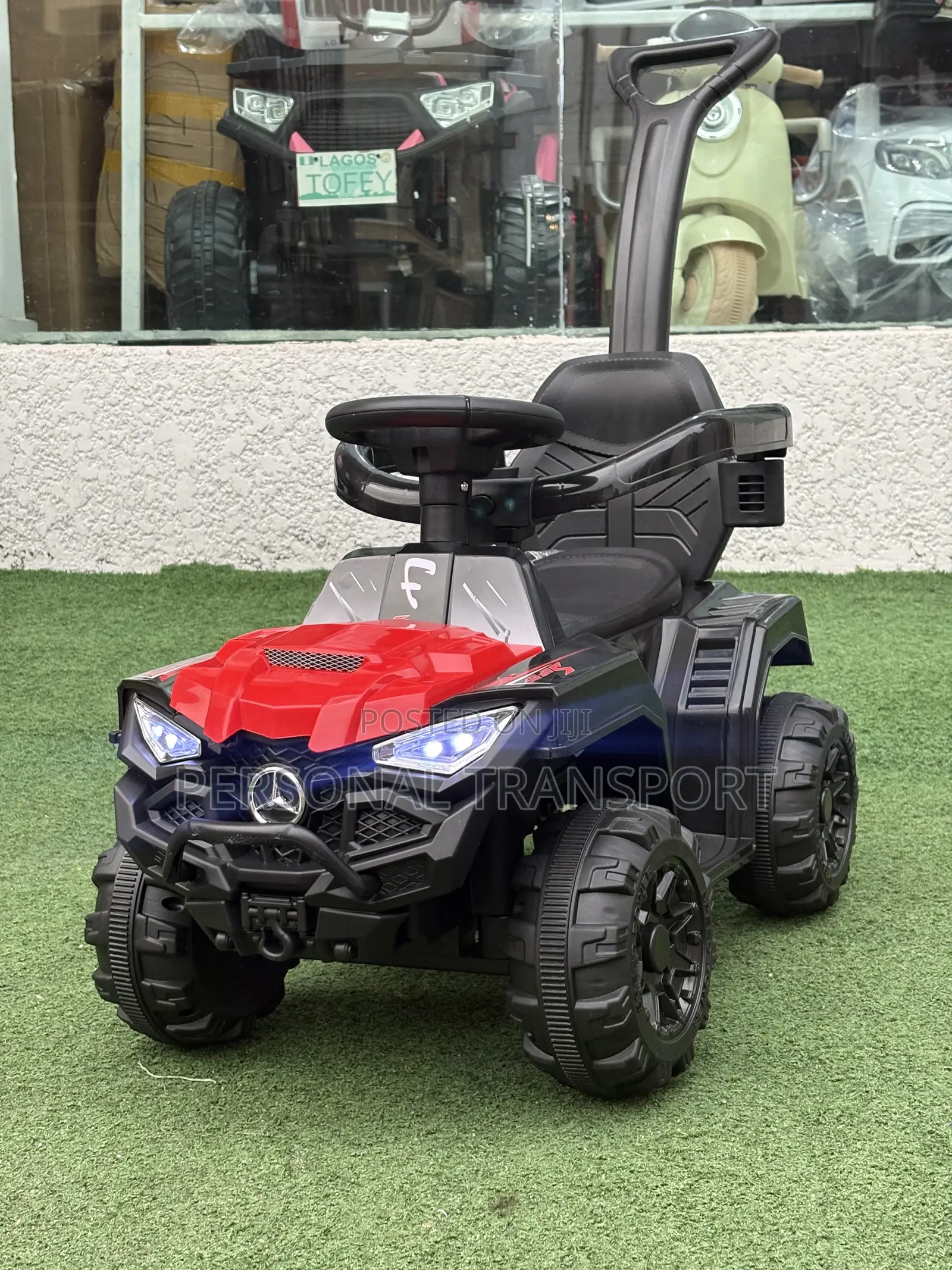Rocket Car for Ages 1-3 - Toy Car With Handle and Remote