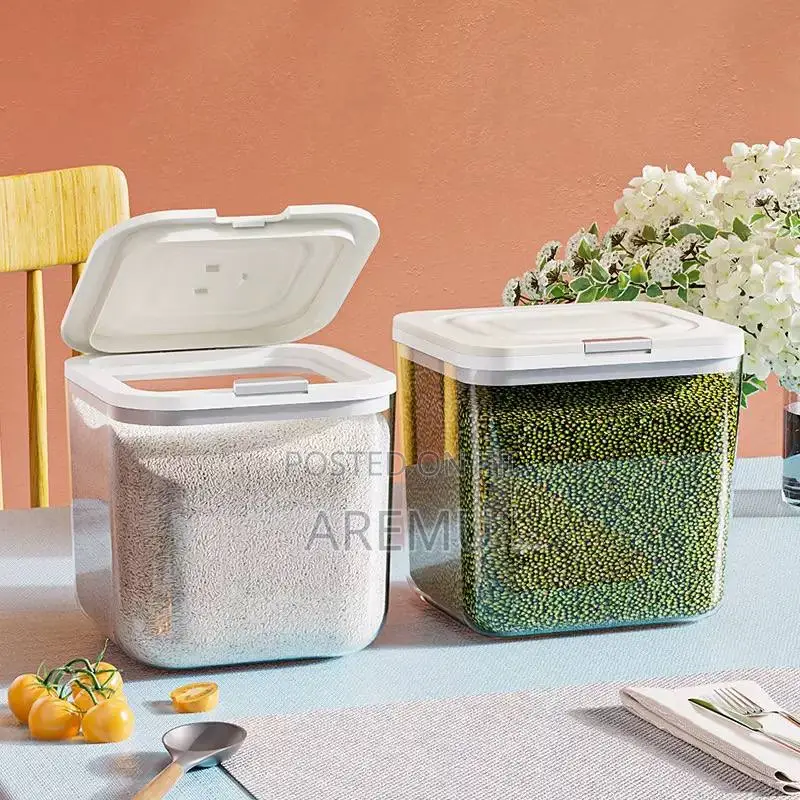 8L Pop-Up Acrylic Rice Bin