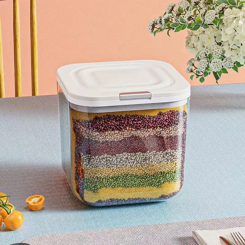 8L Pop-Up Acrylic Rice Bin