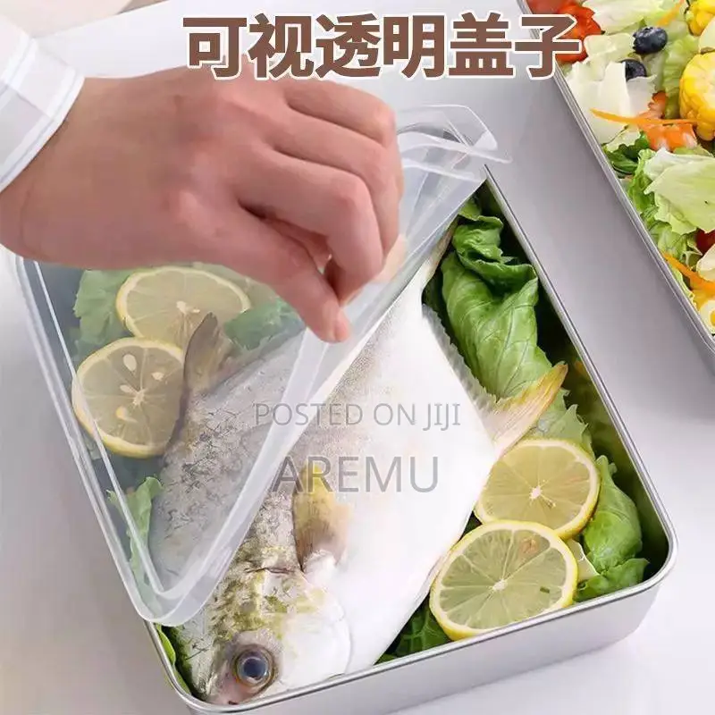 3pc Stainless Steel Bowl With Cover