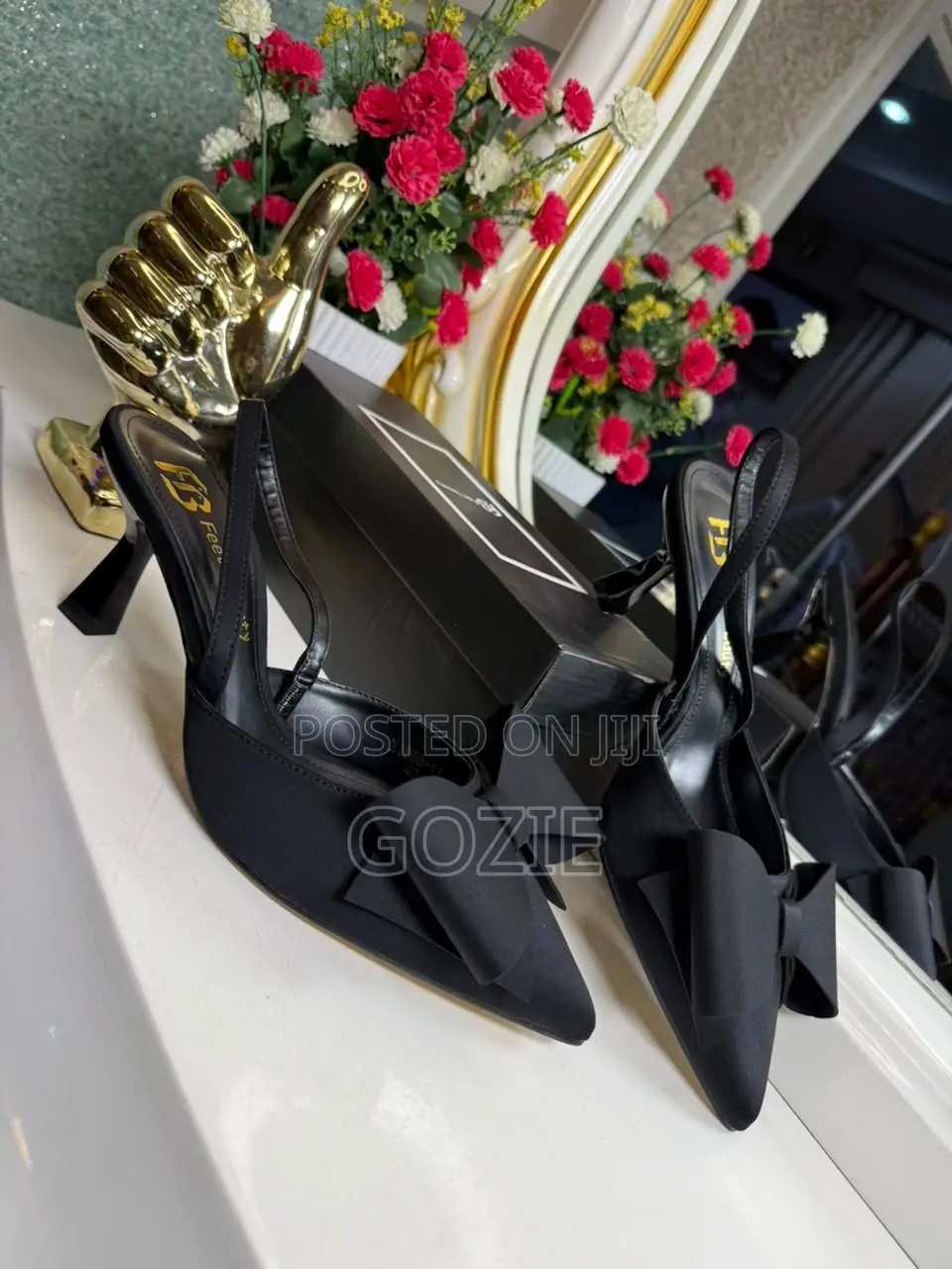 Luxury Plus Size High Heel Slingback Sandals