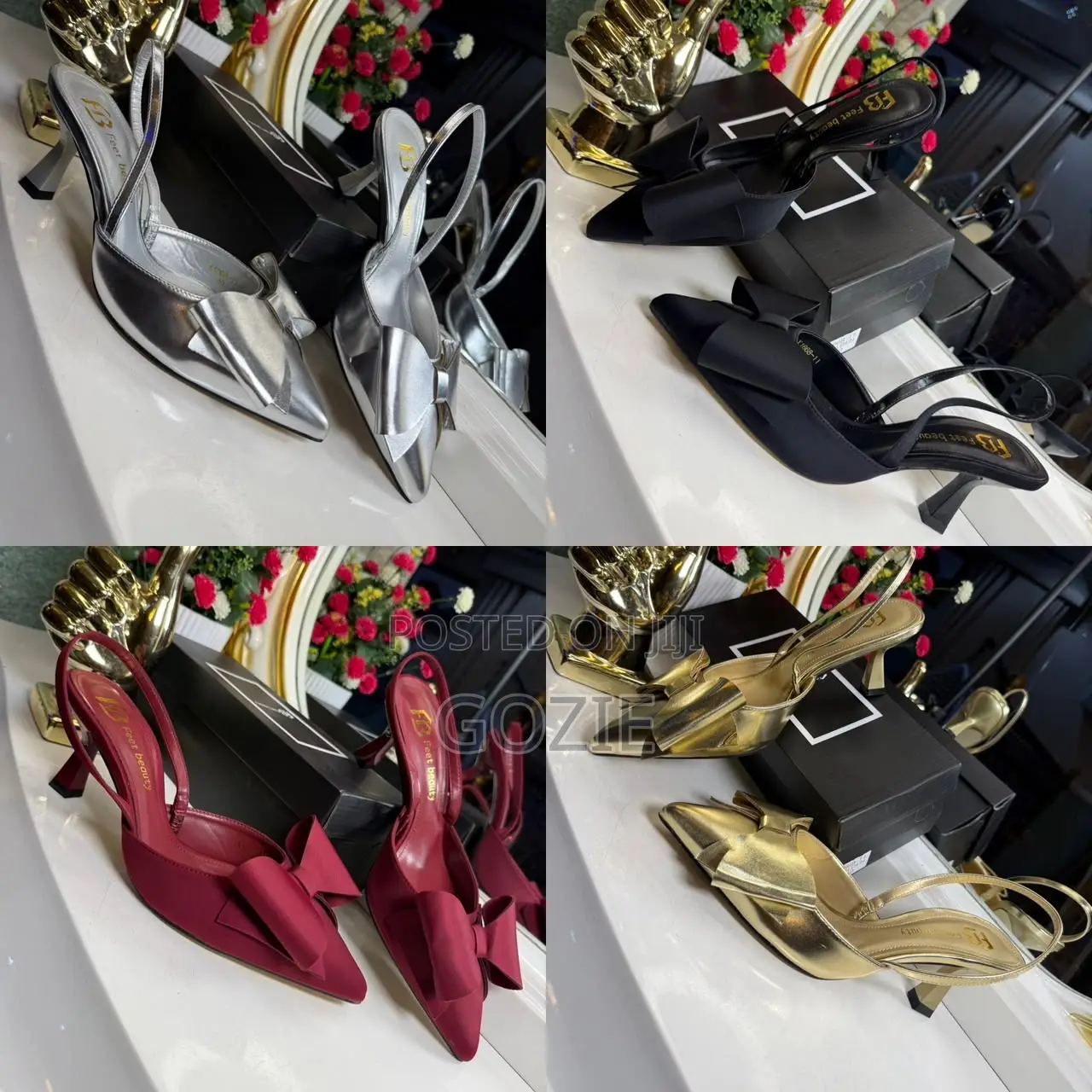 Luxury Plus Size High Heel Slingback Sandals