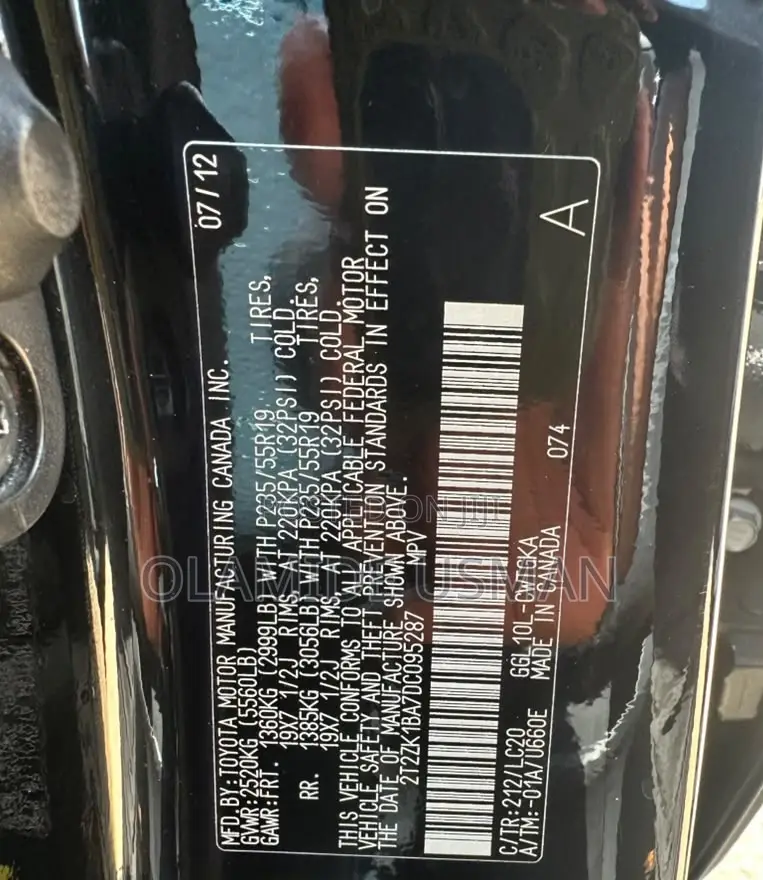 Lexus RX 350 AWD 2013 Black