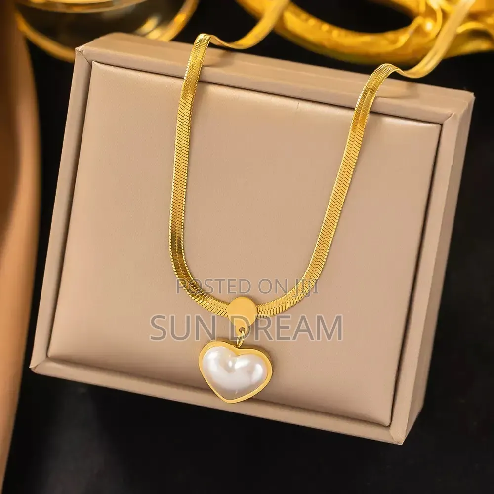 Women Necklace Jewelry Lady Gift Stainless Steel Color No Wash