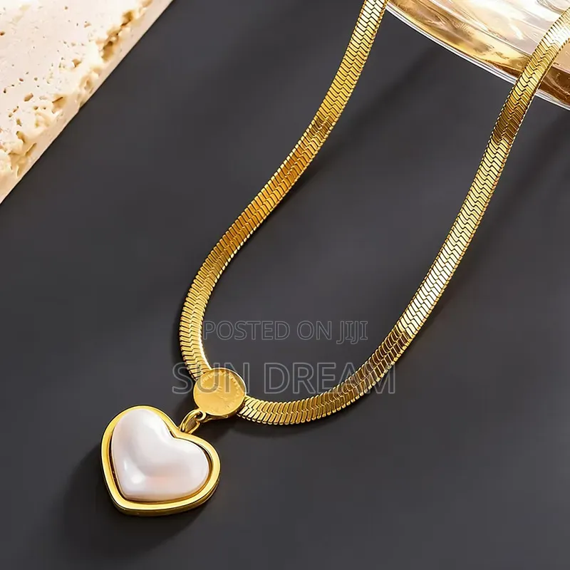 Women Necklace Jewelry Lady Gift Stainless Steel Color No Wash