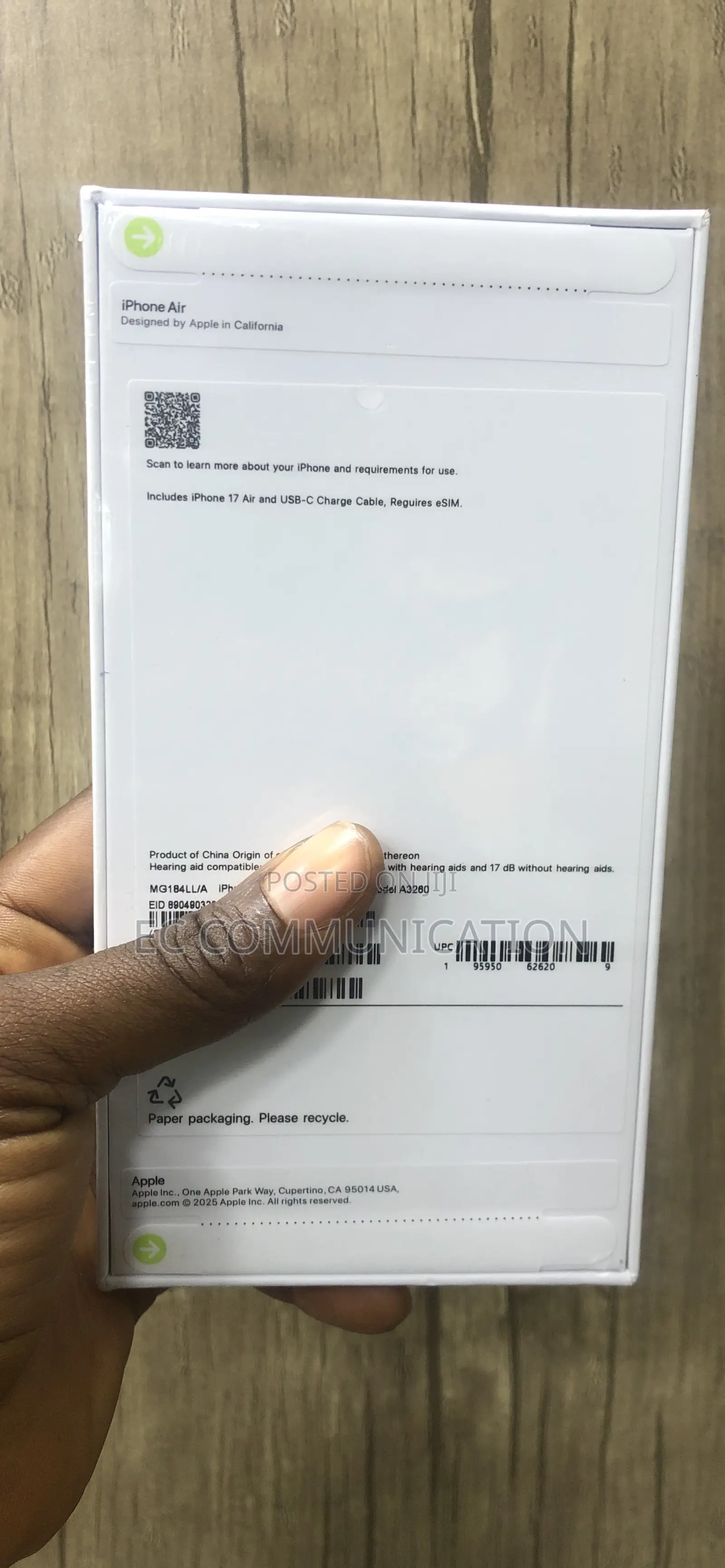 New Apple iPhone 17 256 GB Black
