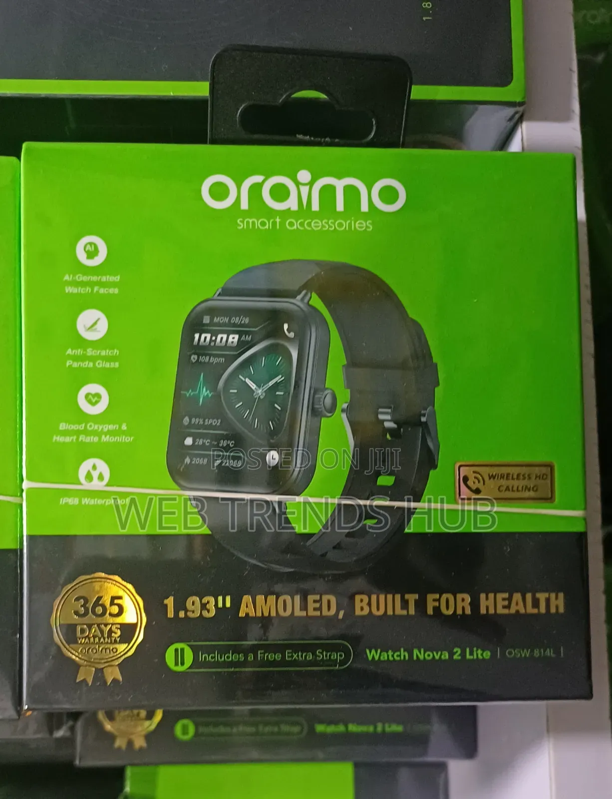 Oraimo Watch Nova 2 Lite (OSW-814L) – Wireless HDCalling 1.93"AMOLED
