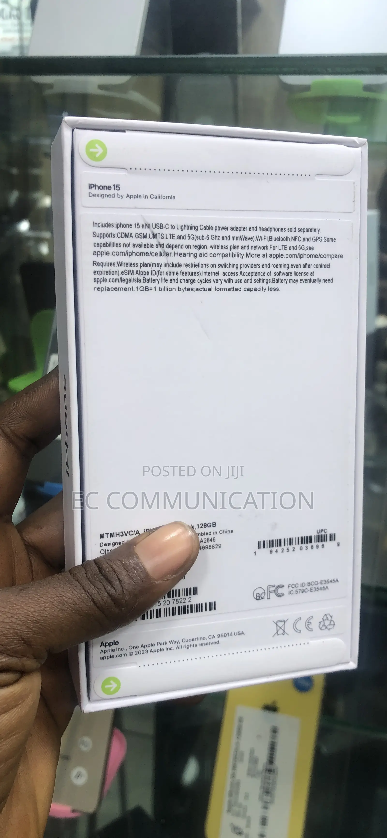 New Apple iPhone 15 128 GB Black