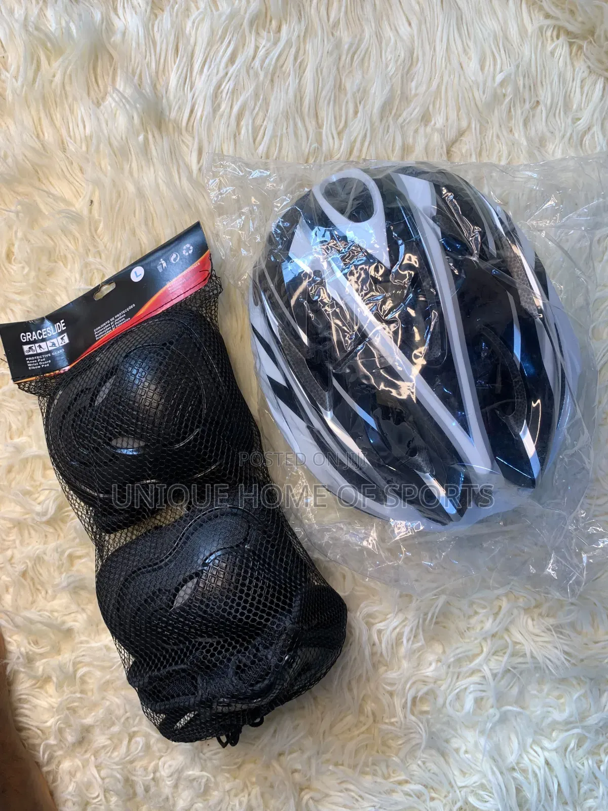 Helmet With Knee Guard