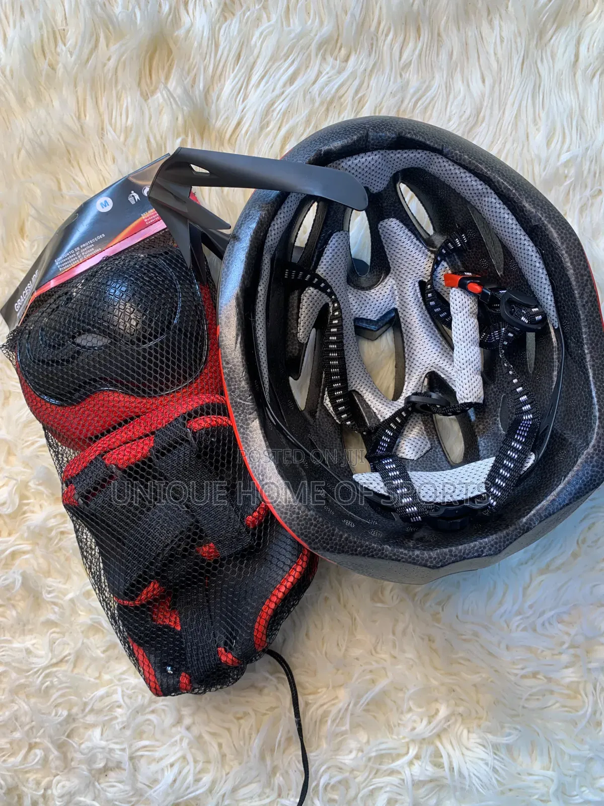 Helmet With Knee Guard