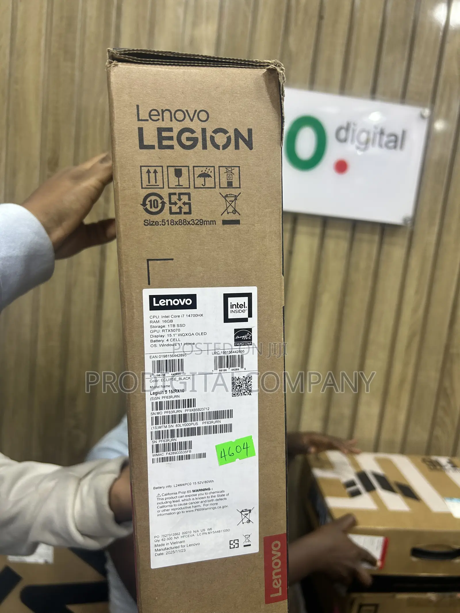 New Laptop Lenovo Legion 5 16GB Intel Core i7 SSD 1T