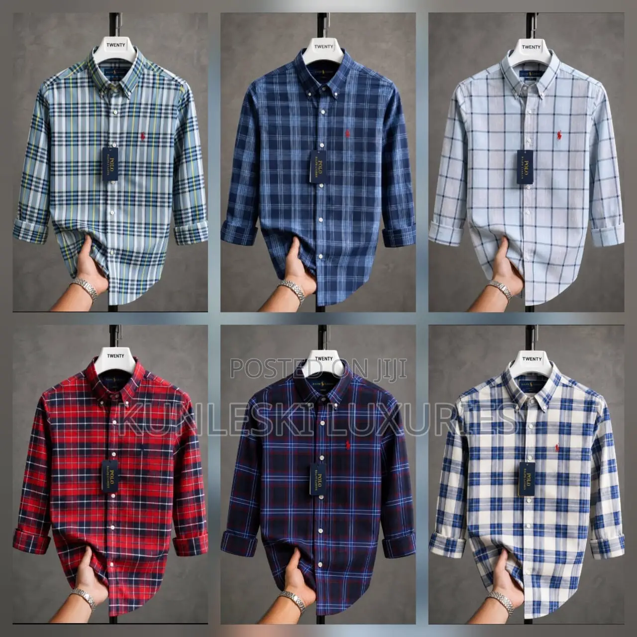 Original Polo Ralph Lauren Long Sleeve Checkers Shirt Collection