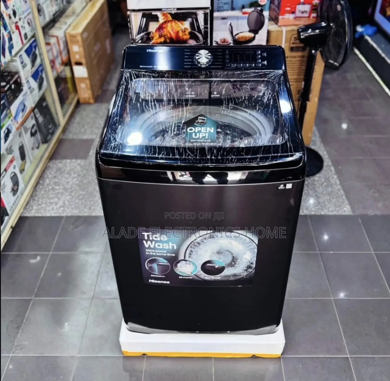 9kg” Hisense Automatic Inverter Washing Machine. 10yrs Waranty