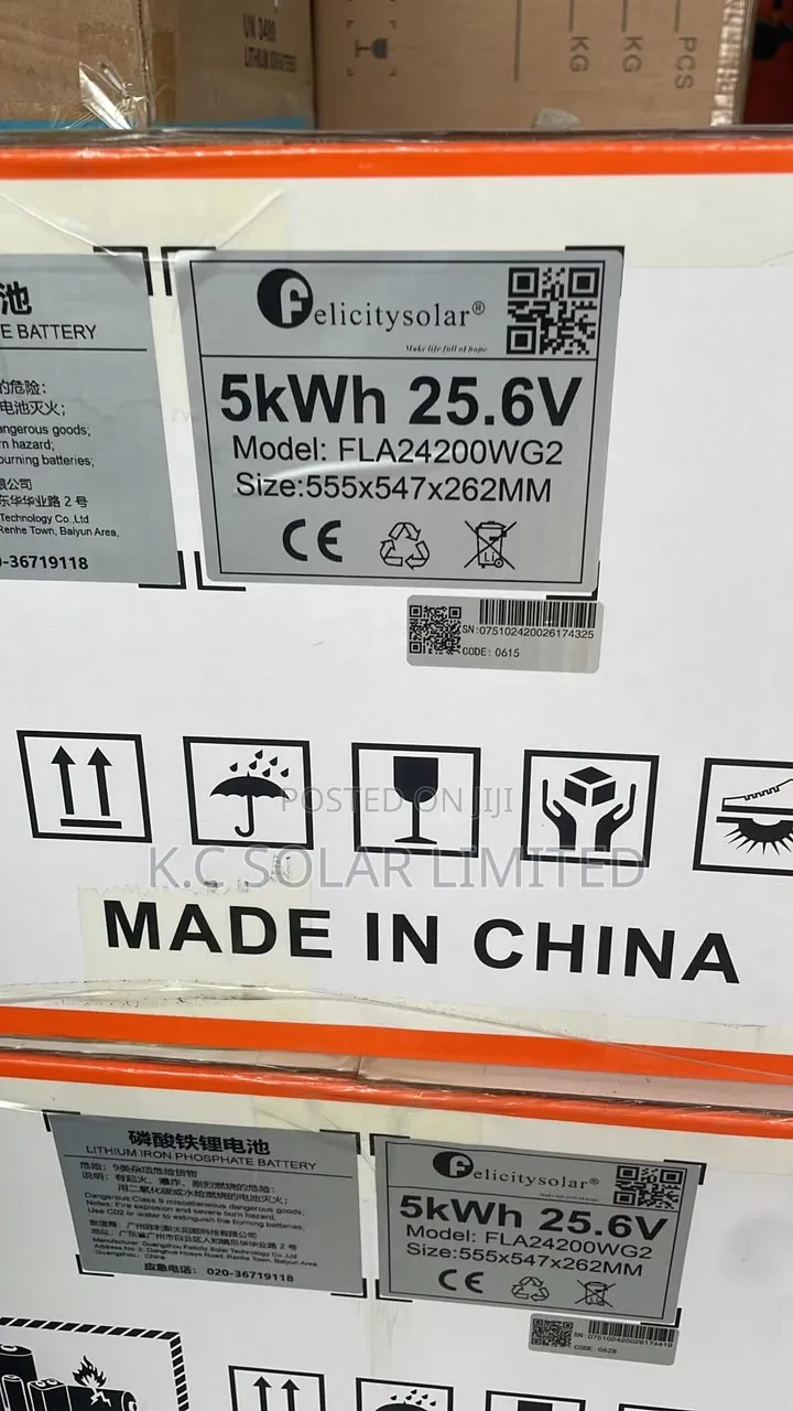 5kwh 25.6v, Felicity Lithium Battery
