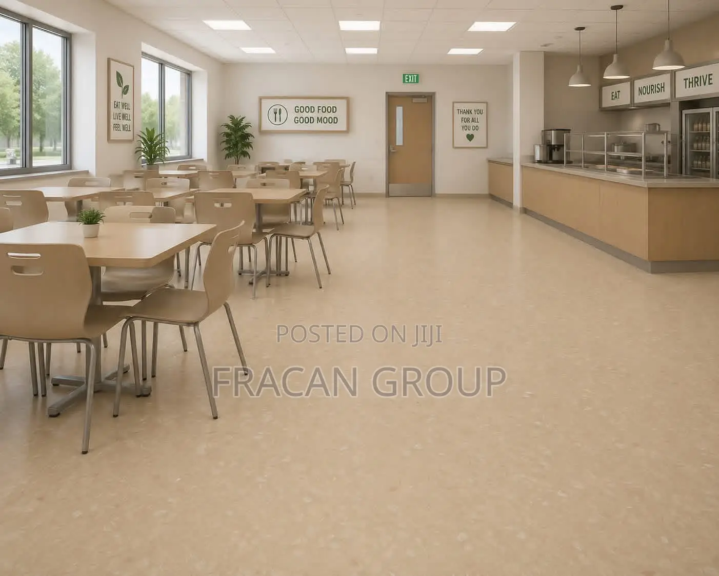Homogeneous Anti-Bacterial Hospital Vinyl Floor in Lagos