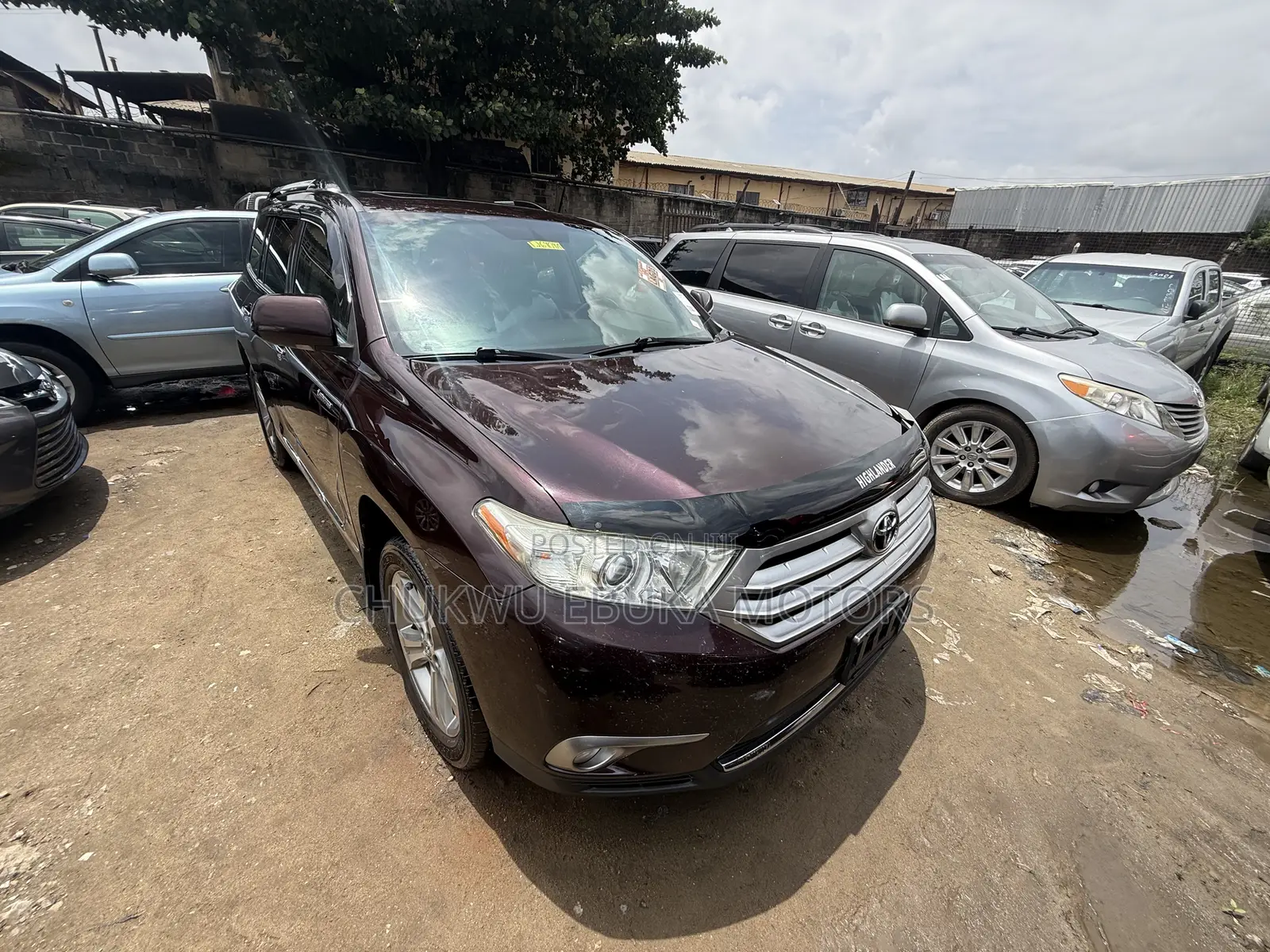 Toyota Highlander Limited 2012 Burgundy