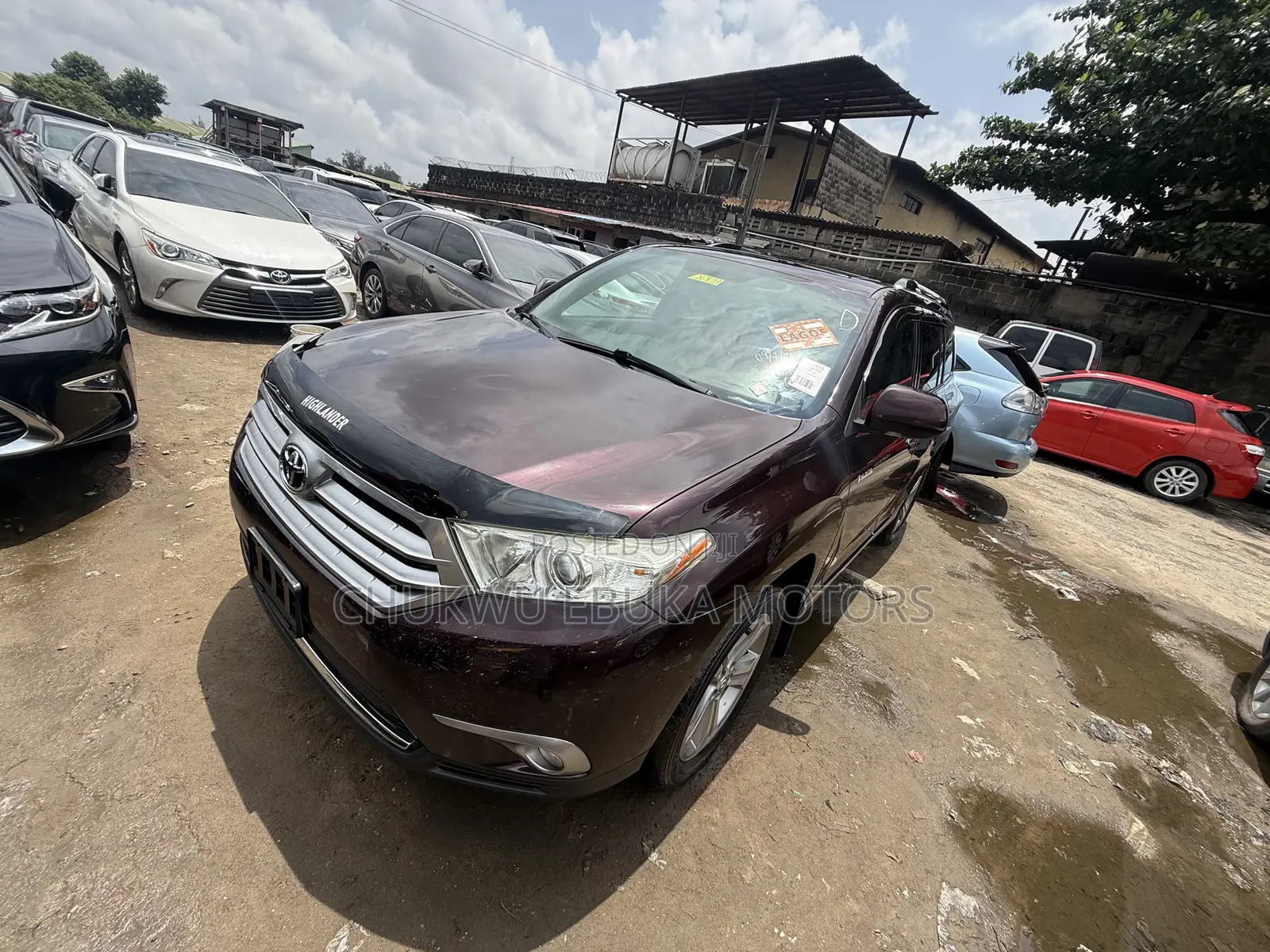 Toyota Highlander Limited 2012 Burgundy