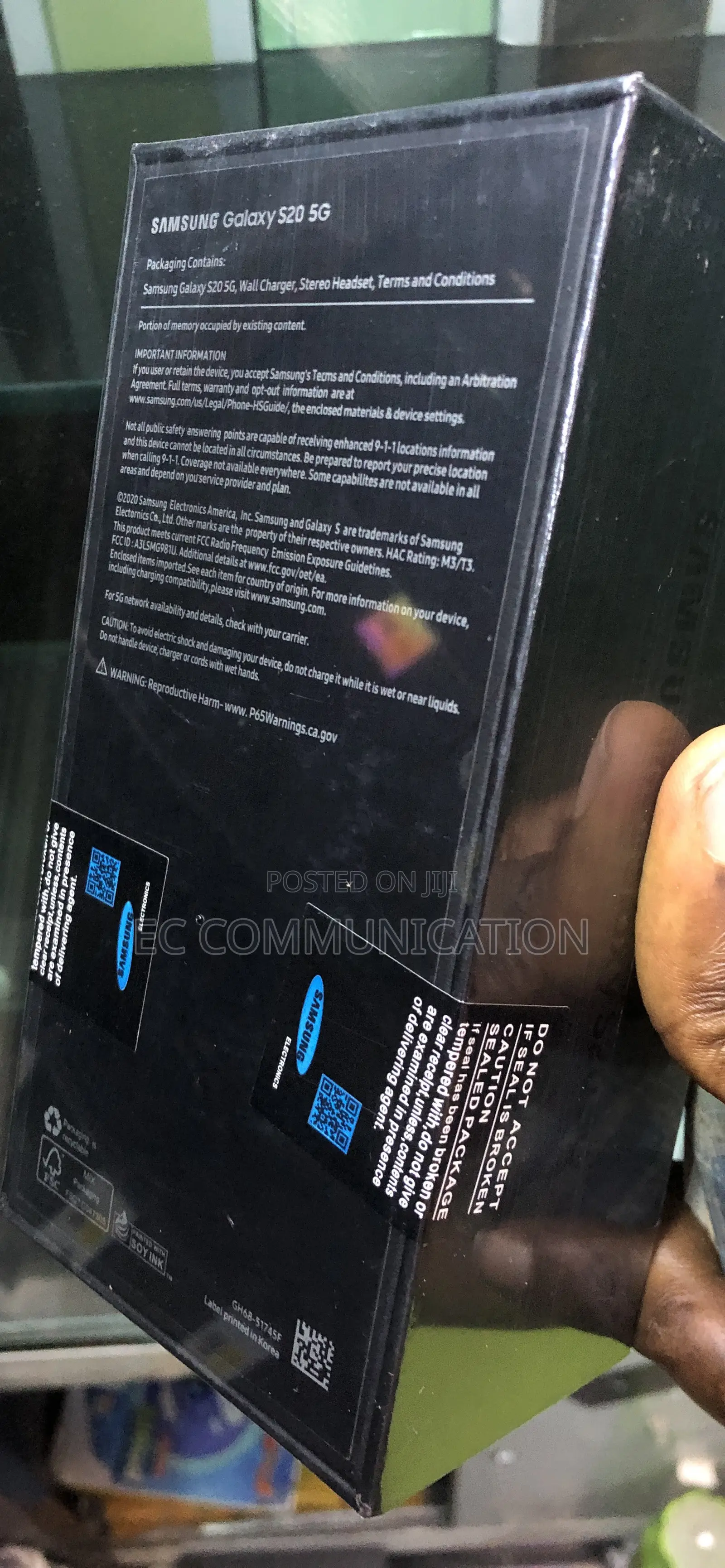 New Samsung Galaxy S20 5G Uw 128 GB Blue