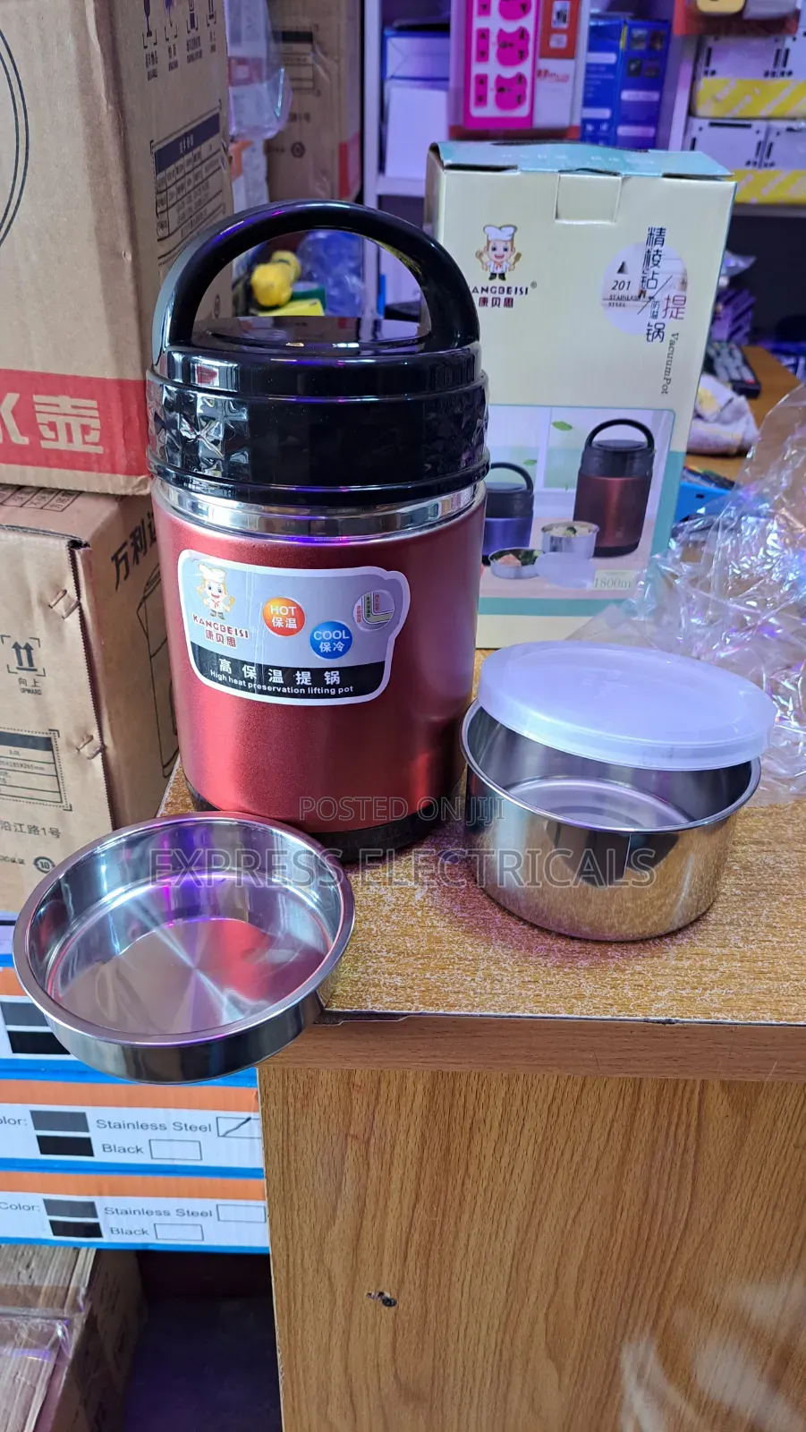 Brand New KANGBEISI 1800ml Stainless Steel Vacuum Food Flask