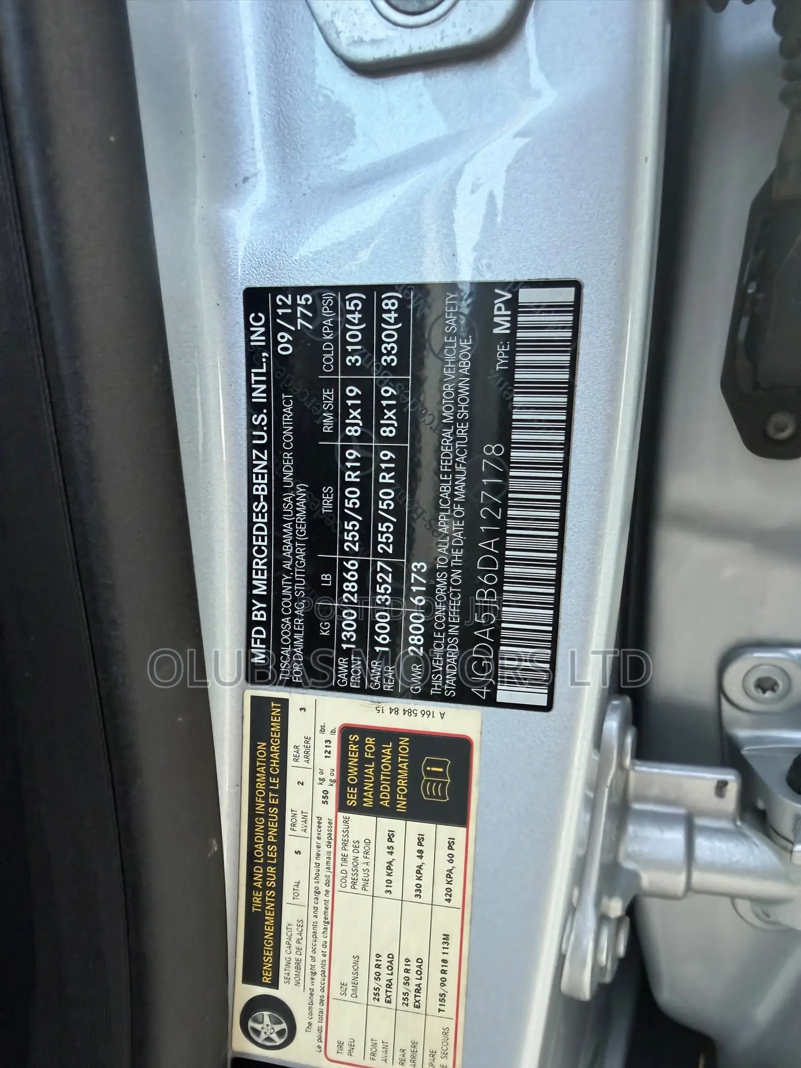 Mercedes-Benz M Class ML 350 4Matic 2013 Silver