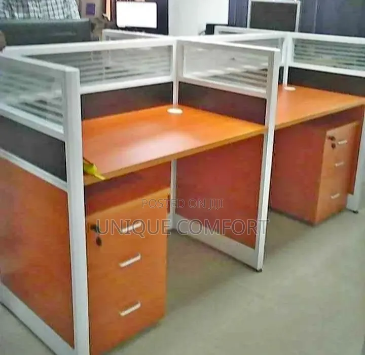 Brand New Top Quality 4 Man Workstation With 4 Drawers (Tokunbo)