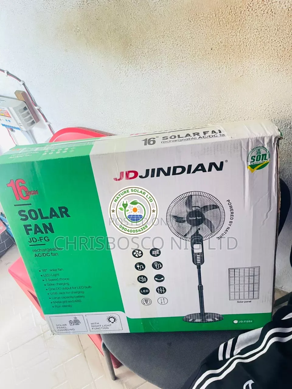 Brand New Jd Jindian Solar Fan