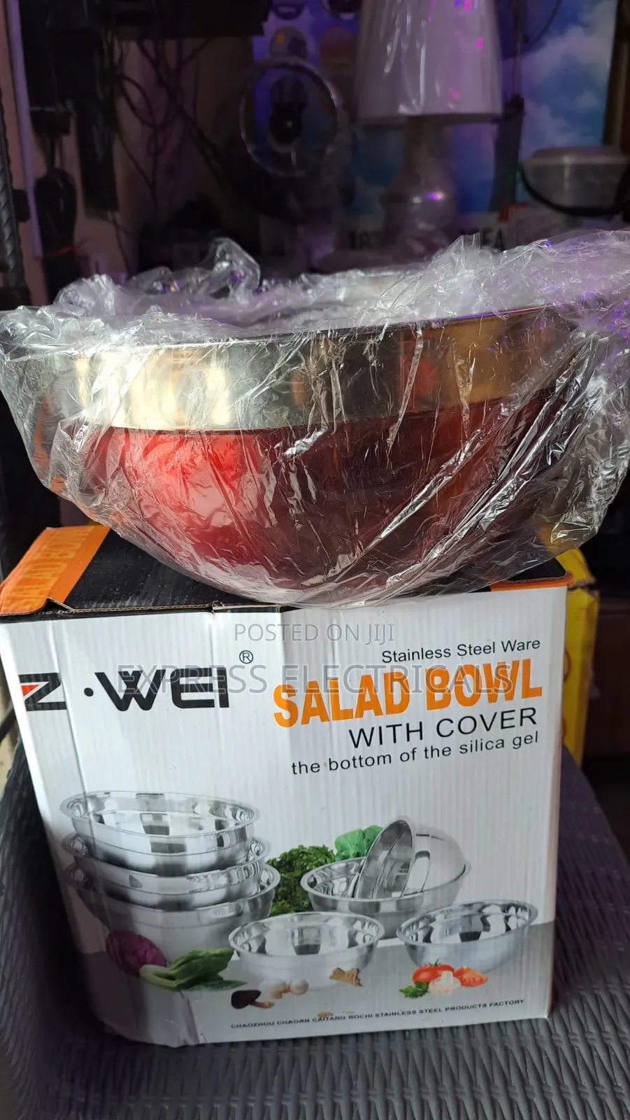 Brand New Z.WEI 5pcs Stainless Steel Salad Bowl