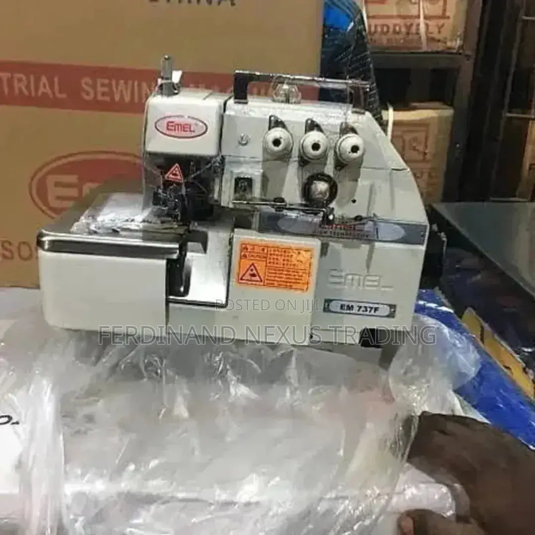 Complete 3/4 Thread Emel Industrial Direct Drive Weaving Machine.