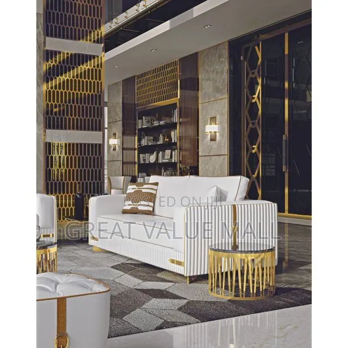 Luxury White Lounge Chair