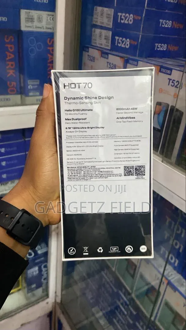 New Infinix Hot 70 128 GB