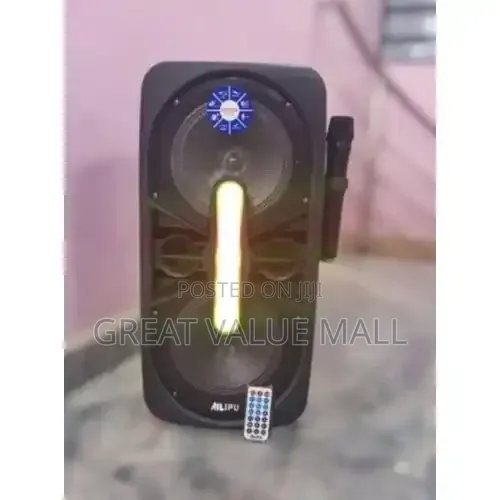 Ailipu 8" Party Box Portable Multimedia Rechargeable Speaker Withmic