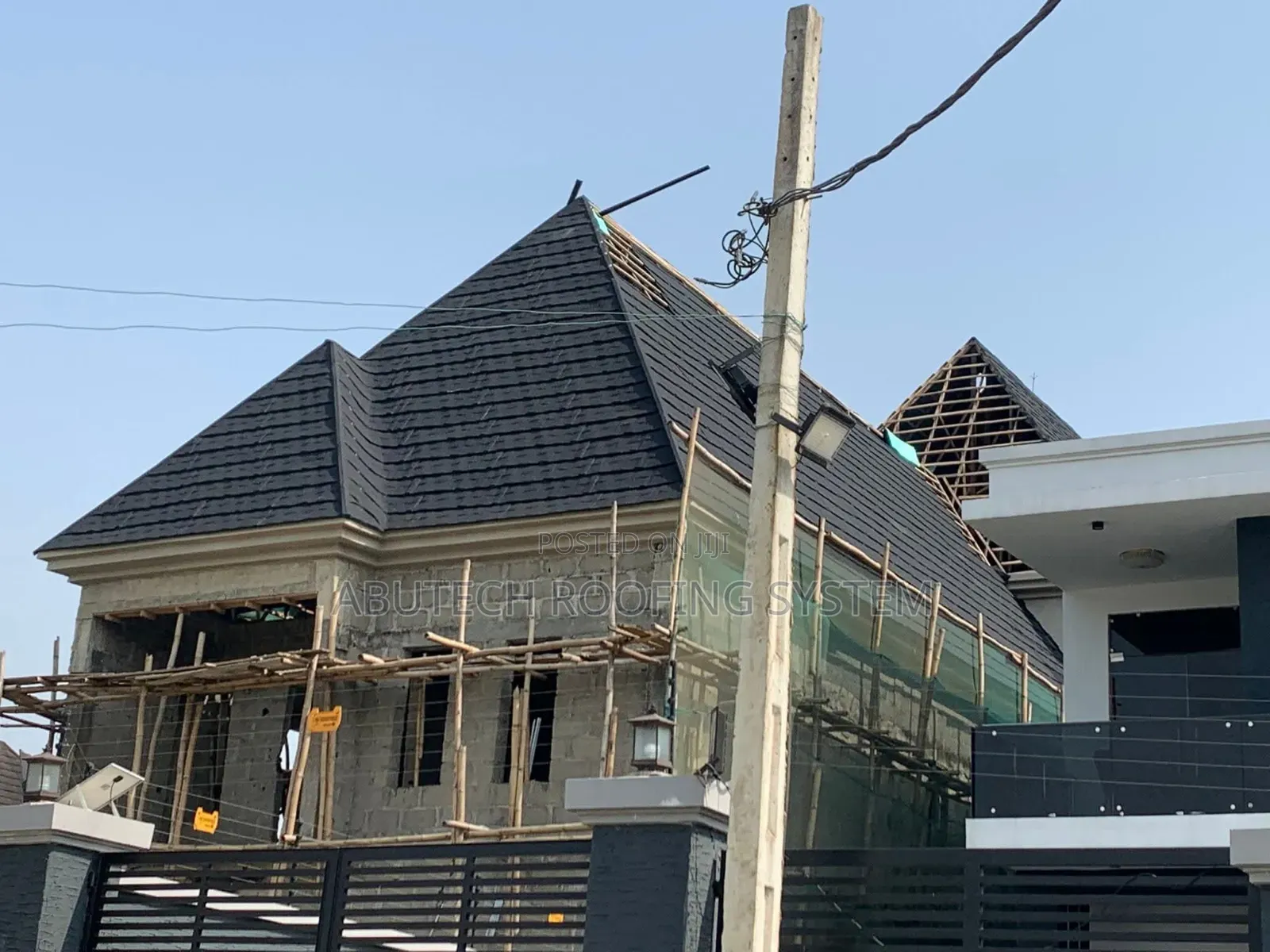 Black Shingles Gerrald New-Zealand Stone Coated Roofing Project